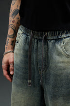 Stone Fade Wide-Leg Denim