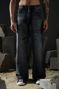 Black Charcoal Wash Denim
