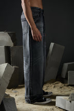 Black Charcoal Wash Denim