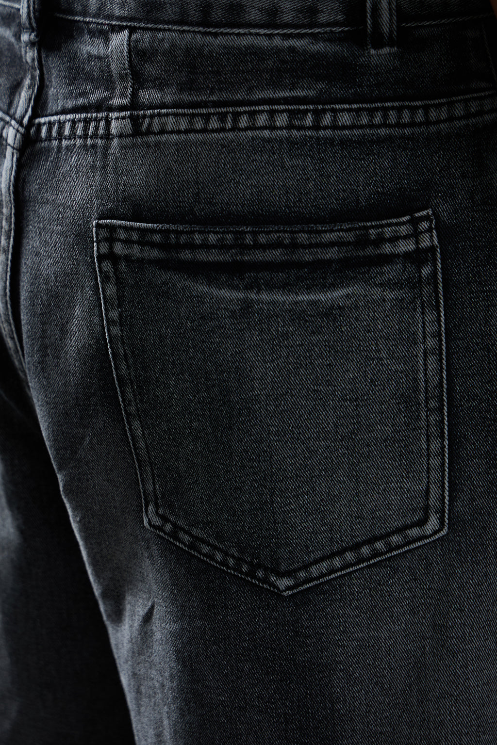 Black Charcoal Wash Denim