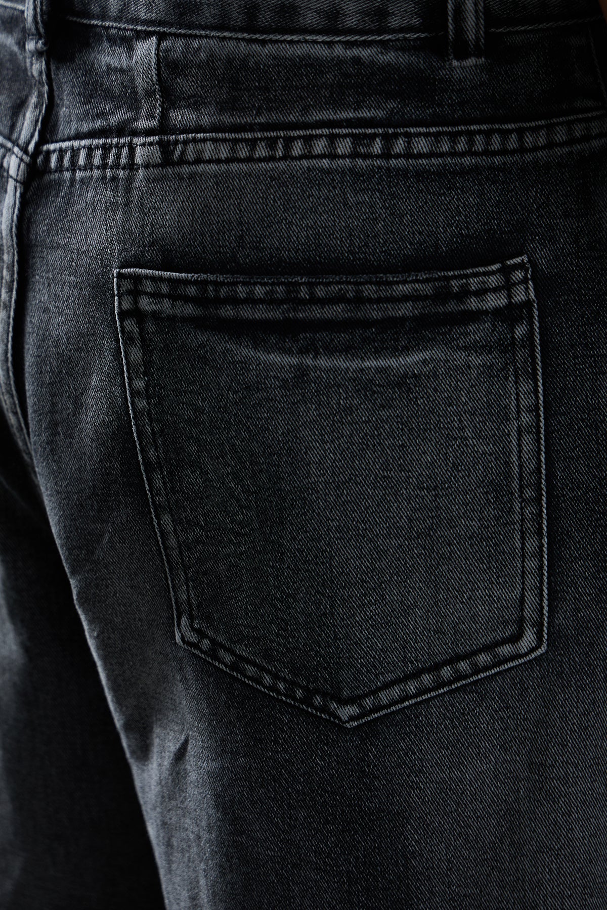 Black Charcoal Wash Denim