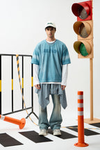 Blue Cloud Wash Tee