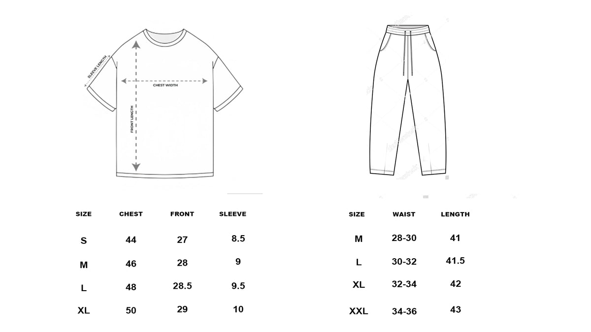 Size guide chart