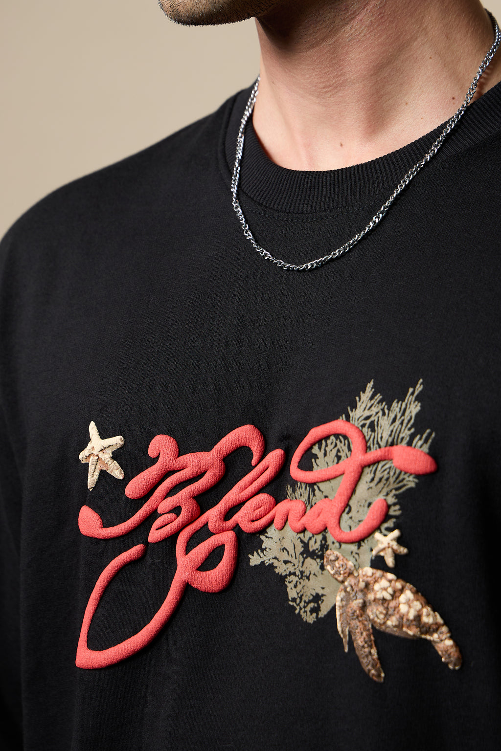 Black Ocean Turtle Tee