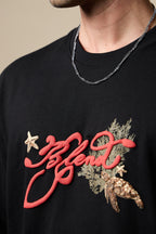 Black Ocean Turtle Tee