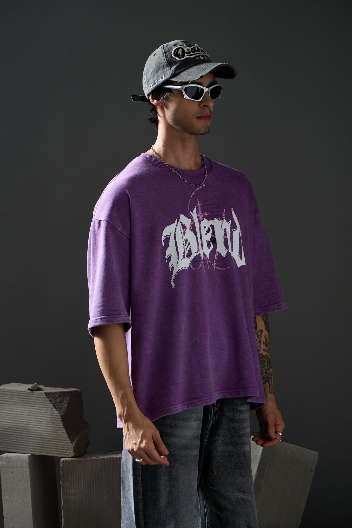 Gothic Purple Wash Tee